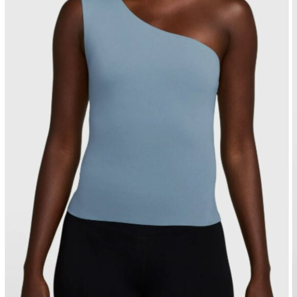 NIKE: Zenvy Dri-FIT Asymmetrical Tank Top - Picture 1 of 6